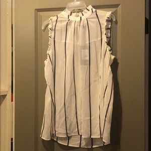 Who what wear sheer white blouse